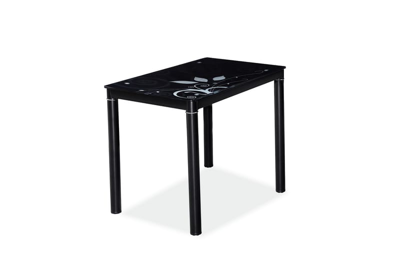 Spisebord Alatao 100 cm - Glass/Svart - Spisebord & kjøkkenbord