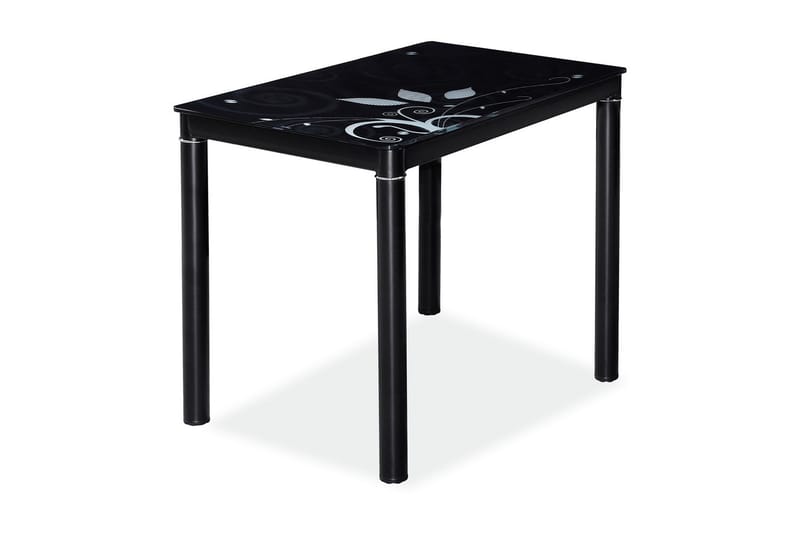 Spisebord Alatao 80 cm - Glass/Svart - Spisebord & kjøkkenbord