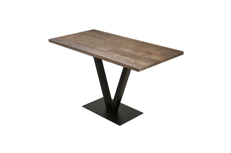 Spisebord Apalachicola 125 cm - Valnøtt/Svart - Spisebord & kjøkkenbord