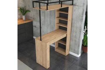 Spisebord Beloumont Valnøtt / Svart - Svart/Mørkebrun - Møbler - Bord - Spisebord & kjøkkenbord