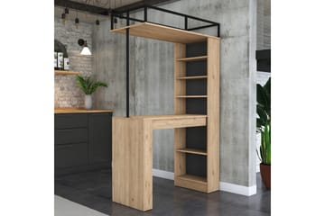 Spisebord Beloumont Valnøtt / Svart - Svart/Mørkebrun - Møbler - Bord - Spisebord & kjøkkenbord