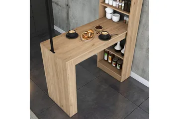 Spisebord Beloumont Valnøtt / Svart - Svart/Mørkebrun - Møbler - Bord - Spisebord & kjøkkenbord