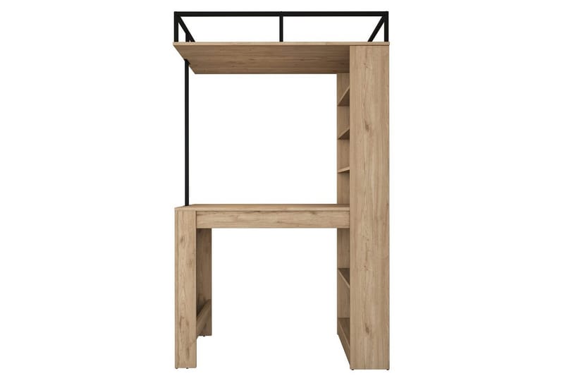 Spisebord Beloumont Valnøtt / Svart - Svart/Mørkebrun - Møbler - Bord - Spisebord & kjøkkenbord