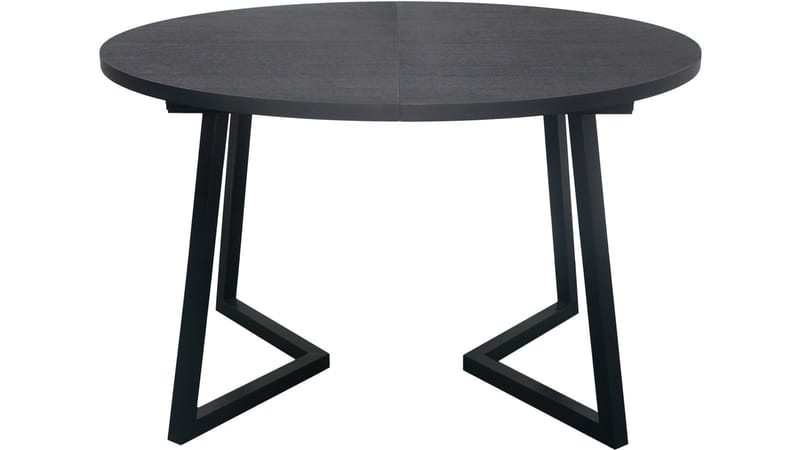 Spisebord Brisjö inkl 2 Tillegg Ø120 - 200 cm - Svart - Møbler - Bord - Spisebord & kjøkkenbord