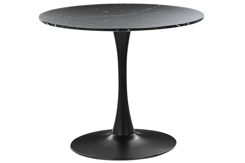 Spisebord Calmar 90 cm Rundt, Svart