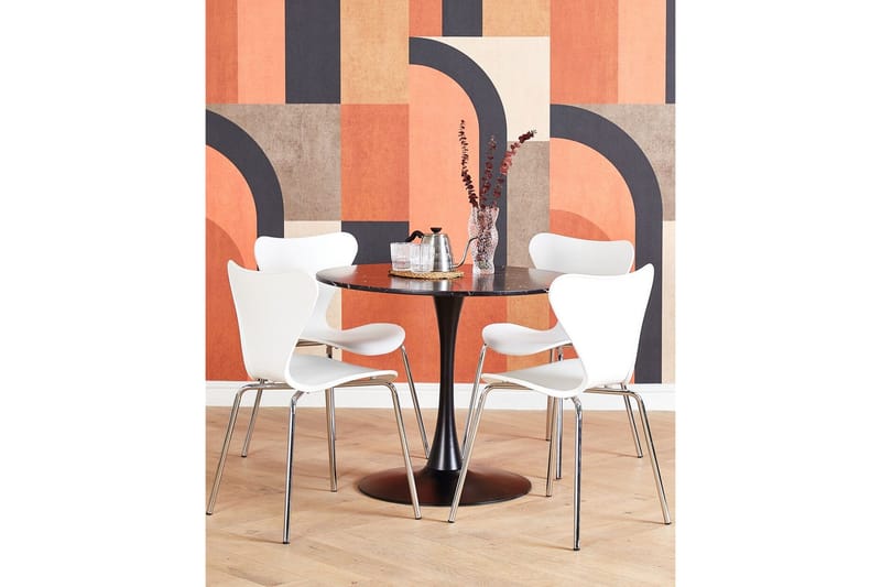 Spisebord Calmar 90 cm Rundt - Møbler - Bord - Marmorbord