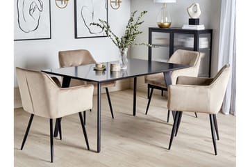 Spisebord Cavallino 90x150 cm - Svart - Møbler - Bord - Spisebord & kjøkkenbord