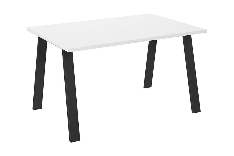 Spisebord Cisy 138 cm - Hvit/Svart - Spisebord & kjøkkenbord