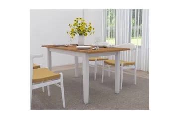 Spisebord Dakota Hvit/Honning - Hvit/Honning - Møbler - Bord - Spisebord & kjøkkenbord