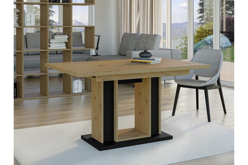 Spisebord Denogal 90 cm - Svart - Spisebord & kjøkkenbord