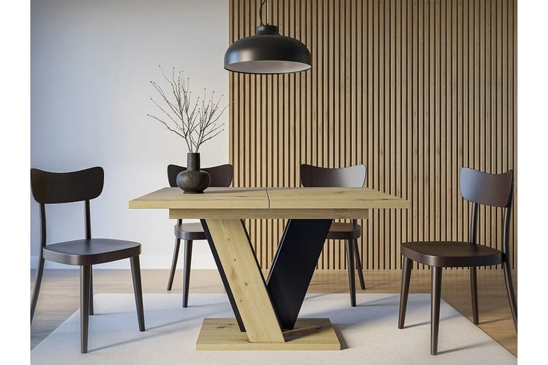 Spisebord Denogal 90 cm - Svart - Spisebord & kjøkkenbord