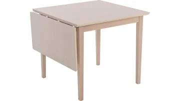 Spisebord Drevik med Klaff 85x85 cm - Hvit - Møbler - Bord - Sammenleggbart bord