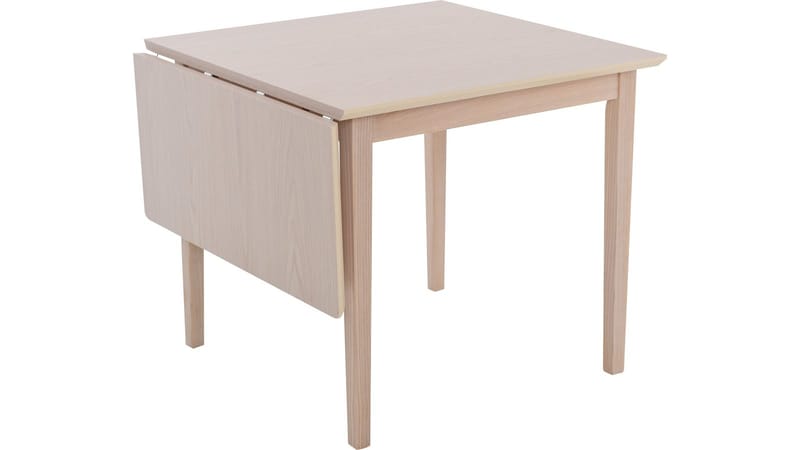 Spisebord Drevik med Klaff 85x85 cm - Hvit - Møbler - Bord - Sammenleggbart bord
