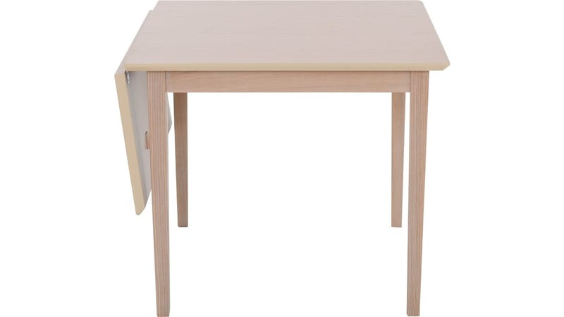 Spisebord Drevik med Klaff 85x85 cm, Hvit