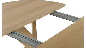 Spisebord Fjorden Med 2 Tillegg 130 cm - Hvitpigmentert - Møbler - Bord - Spisebord & kjøkkenbord