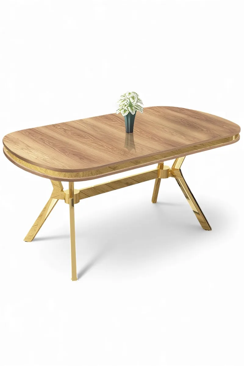 Spisebord Hanah Home Olya (168 x 75 x 90 cm) Eik gull