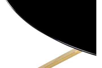 Spisebord Hayder 105 cm Rundt - Svart Gull - Møbler - Bord - Spisebord & kjøkkenbord