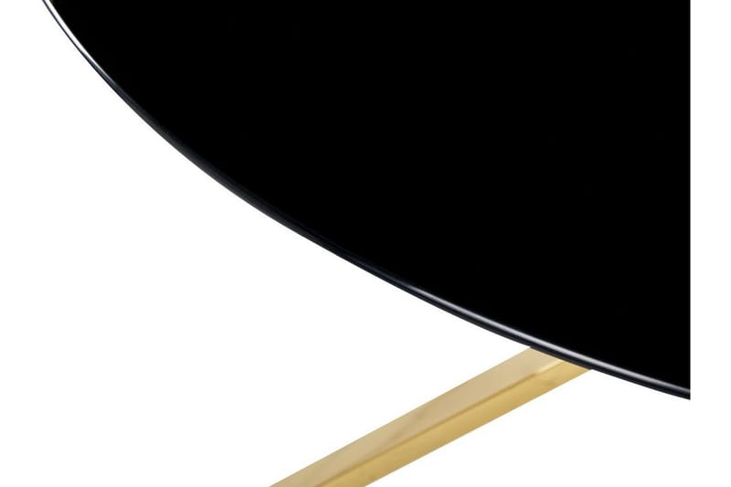Spisebord Hayder 105 cm Rundt - Svart Gull - Møbler - Bord - Spisebord & kjøkkenbord
