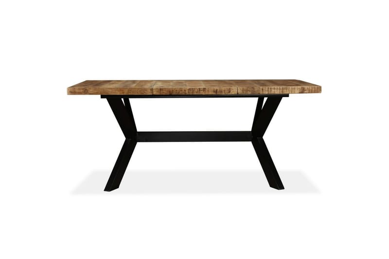Spisebord heltre mango og stålkors 180 cm - Brun - Spisebord & kjøkkenbord