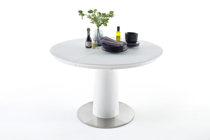 Spisebord Hydento Forlengningsbart 120 cm - Hvit - Spisebord & kjøkkenbord