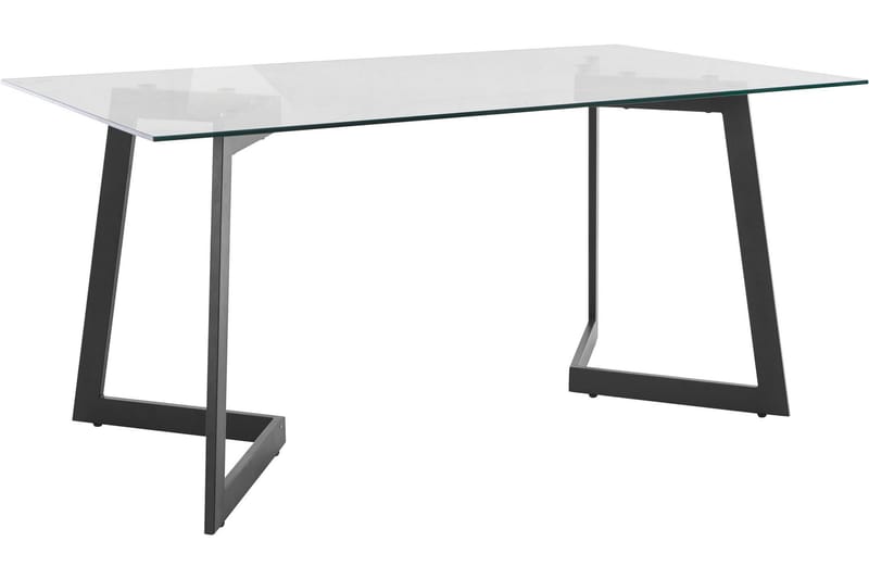Spisebord Jundep 4-seter - Hvit/Svart - Spisebord & kjøkkenbord