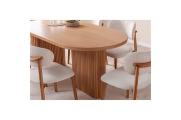 Spisebord Karela Bøk - Mellomfarget tre - Møbler - Bord - Spisebord & kjøkkenbord