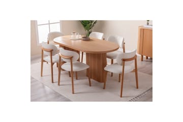 Spisebord Karela Bøk - Mellomfarget tre - Møbler - Bord - Spisebord & kjøkkenbord