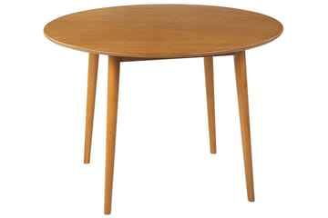 Spisebord Kindersley 110 cm Rundt - Lysebrun - Møbler - Bord - Spisebord & kjøkkenbord
