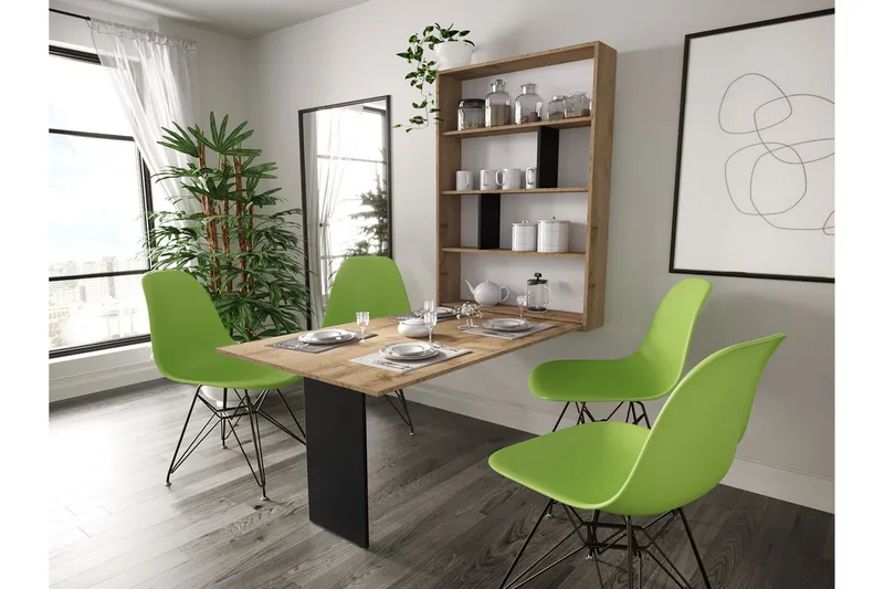 Abi Spisebord 149 cm, Tre / Natur / Svart