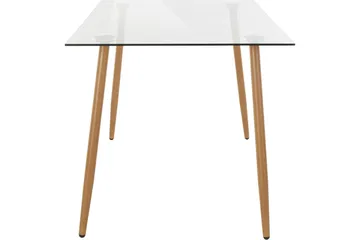 Abia Spisebord 140 cm Glass - Brun - Møbler - Bord - Spisebord & kjøkkenbord