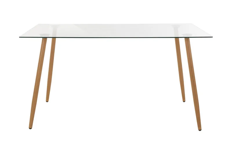 Abia Spisebord 140 cm Glass, Brun