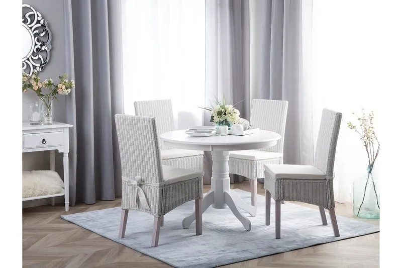 Akron Spisebord 100 cm, Hvit