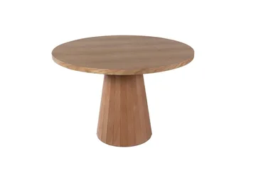 Albero Rundt Spisebord 100 cm i Eik - Lys Brun - Møbler - Bord - Spisebord & kjøkkenbord
