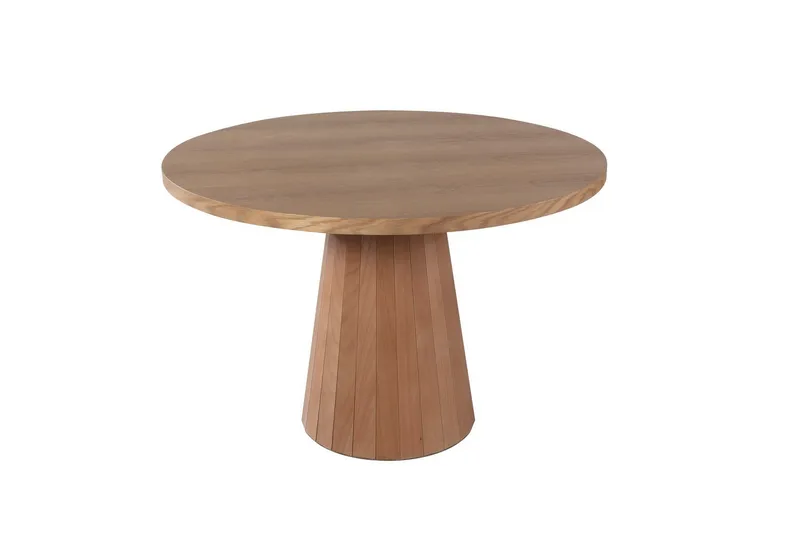 Albero Rundt Spisebord 100 cm med Tre- og Eikutseende, Lysebrun