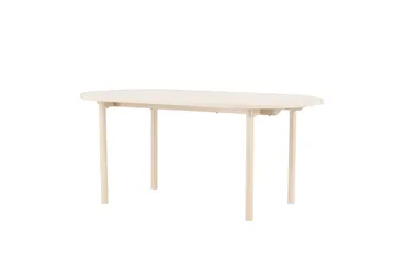 Andy Ovalt Spisebord 180 cm med Tre- og Eikutseende - Hvit - Møbler - Bord - Spisebord & kjøkkenbord