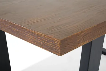 Austin Rektangulært Spisebord 160 cm i Tre med Valnøtt- og Metalllook - Brun - Møbler - Bord - Spisebord & kjøkkenbord
