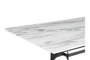 Ballina Spisebord 160 cm - Hvit / Svart - Møbler - Bord - Spisebord & kjøkkenbord