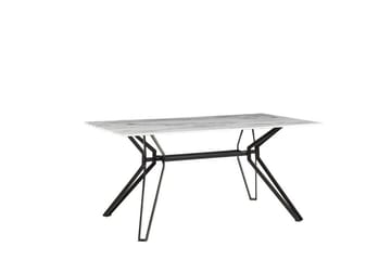 Ballina Spisebord 160 cm - Hvit / Svart - Møbler - Bord - Spisebord & kjøkkenbord