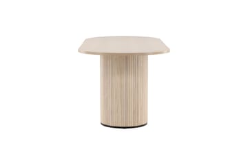 Bianca Spisebord 200 cm Ovalt - Beige - Møbler - Bord - Spisebord & kjøkkenbord