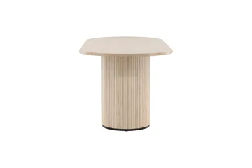 Bianca Spisebord 200 cm Ovalt - Beige - Møbler - Bord - Spisebord & kjøkkenbord