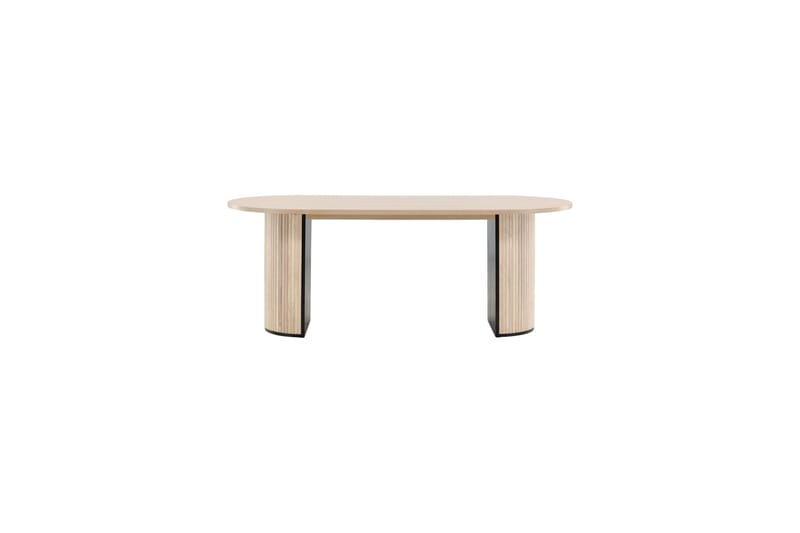Bianca Spisebord 200 cm Ovalt - Beige - Møbler - Bord - Spisebord & kjøkkenbord