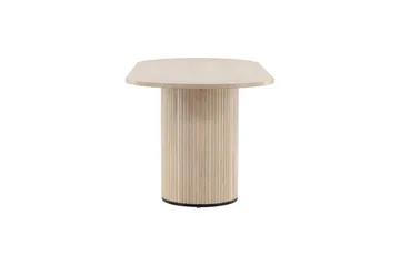 Bianca Spisebord 200 cm Ovalt - Beige - Møbler - Bord - Spisebord & kjøkkenbord