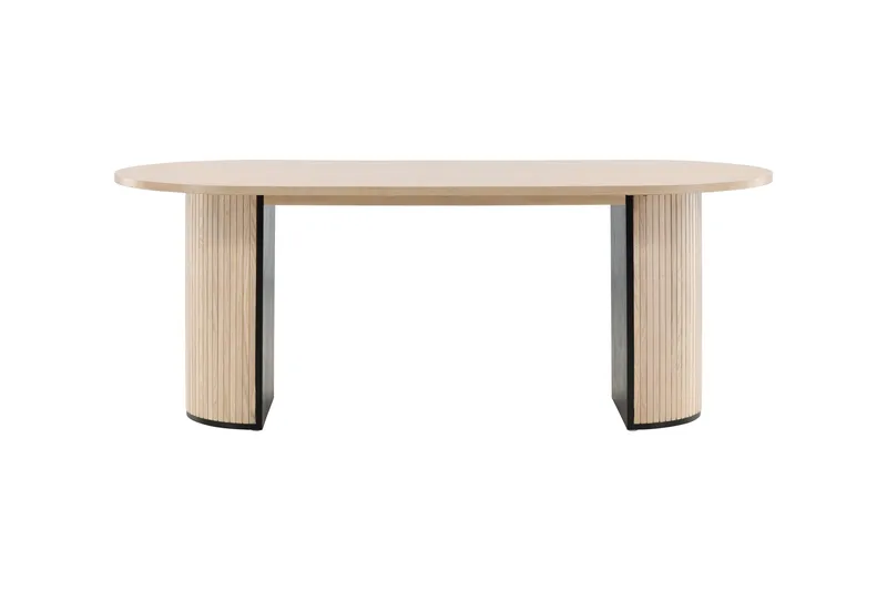 Bianca Spisebord 200 cm Ovalt - Beige - Møbler - Bord - Spisebord & kjøkkenbord