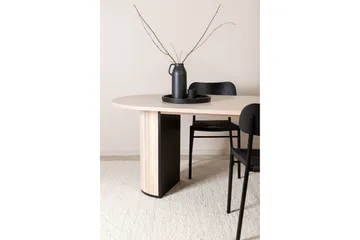 Bianca Spisebord 200 cm Ovalt - Beige - Møbler - Bord - Spisebord & kjøkkenbord