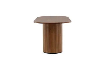 Bianca Spisebord 200 cm Ovalt - Valnøttsbrun - Møbler - Bord - Spisebord & kjøkkenbord