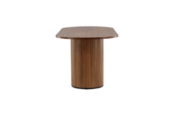 Bianca Spisebord 200 cm Ovalt - Valnøttsbrun - Møbler - Bord - Spisebord & kjøkkenbord