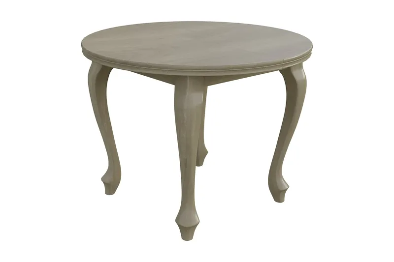 Boletus Uttrekkbart Rundt Spisebord 100–140 cm i Tre med Eikutseende, Beige