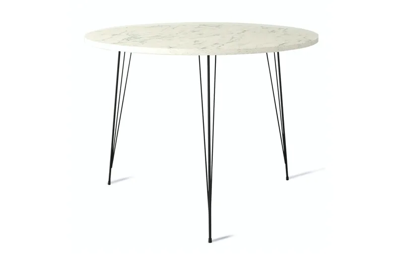 Bonnick Bord 90 cm, Svart / Hvit