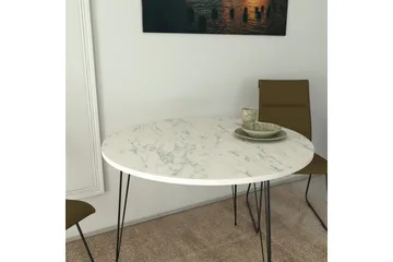 Bonnick Bord 90 cm - Svart / Hvit - Møbler - Bord - Spisebord & kjøkkenbord