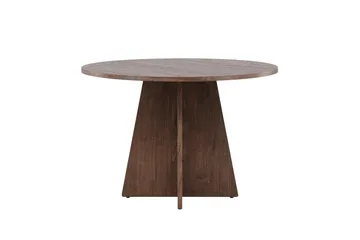 Bootcut Rundt Lite Spisebord Valnøtt 110 cm - Mørkebrunt / Tre - Møbler - Bord - Spisebord & kjøkkenbord